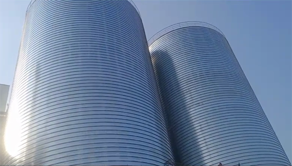 梅河口2座混凝土高架卷板仓